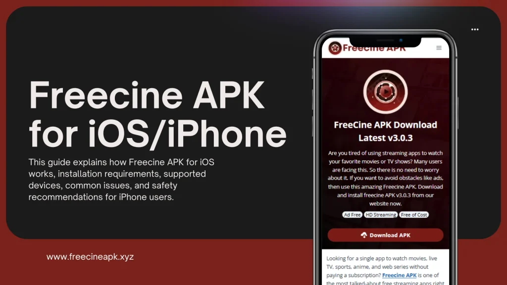 Freecine APK for iOS/iPhone